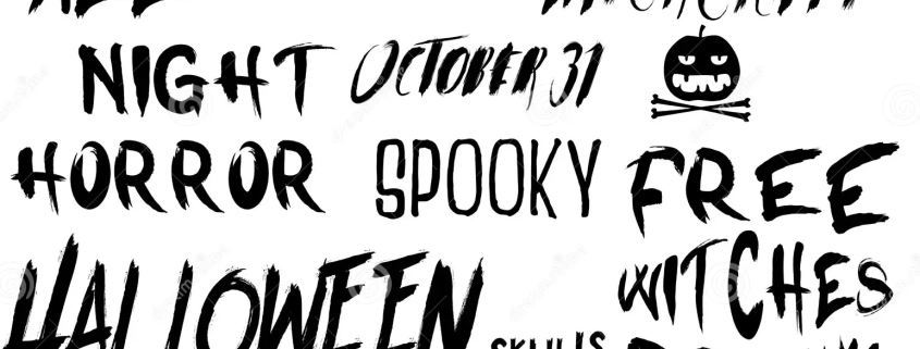 Tipografías de Halloween